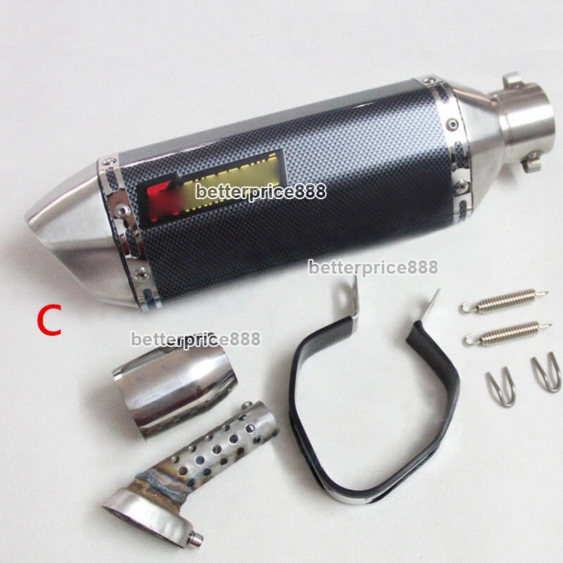 38-51mm Universal Motorcycle Bike Exhaust Muffler Pipe With DB Killer Silencer - image 4 of 4