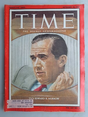 Time Magazine - September 30, 1957 Issue - TV's Edward R. Murrow Cover