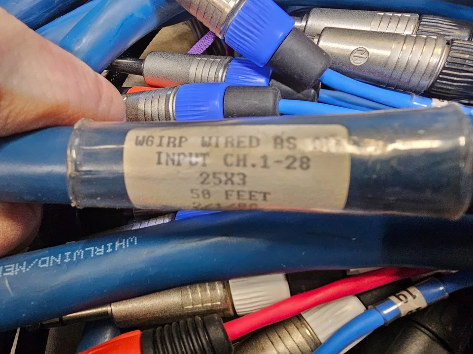 Whirlwind W6IRP 50' Fanout 28 channel, 22 TRS & 6 XLR-F - Image 2 of 4