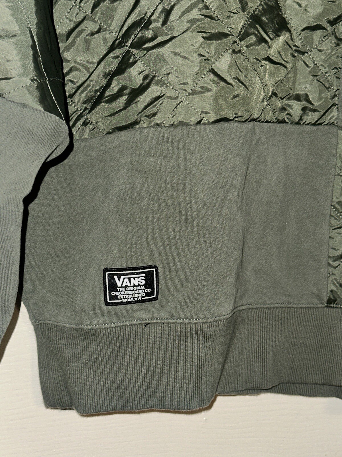 Vans Quilted Patchwork Relaxed Pullover Crew Swea… - image 5