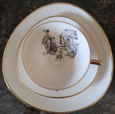 Winterling Rosenthal Bavaria 95 Tea Cup Saucer Plate Lunch 3Pc Set Germany