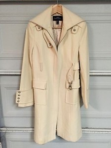 long cream coat