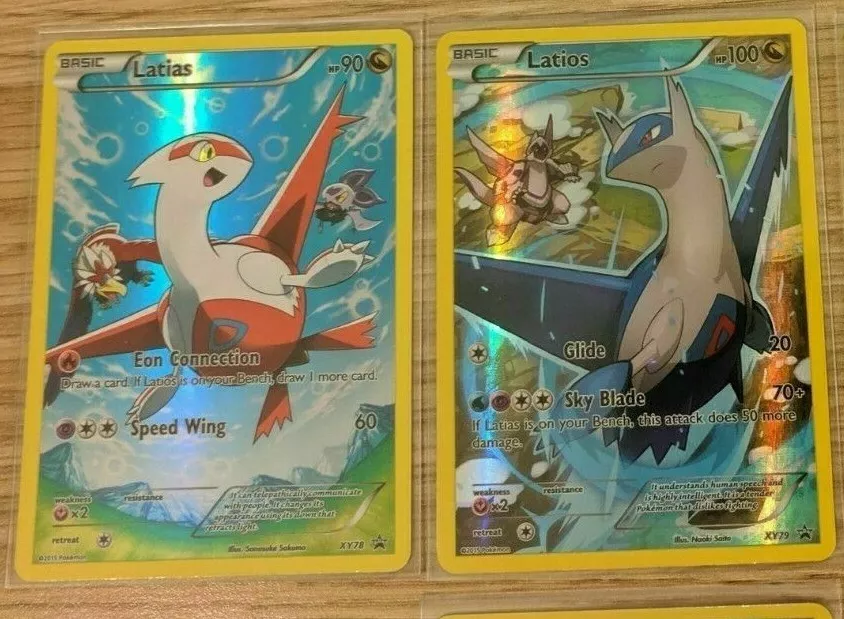 Mavin  holo pokemon cards latios Promo xy79, Meloetta Ex rc11/rc25,  Umbreon 86/90 +2mor