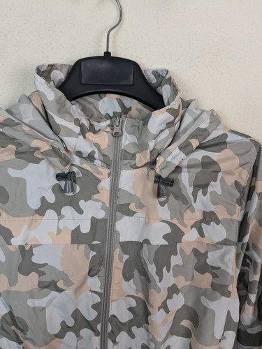 Ladies casual rain jacket parka camo pattern green mix size 10 Boohoo - Picture 3 of 11