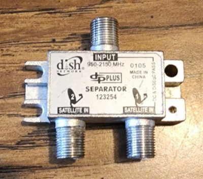 ORIGINAL DISH NETWORK DP 500-600,VIP 2-Tuner SEPARATOR 123254 Square Body w/Tabs