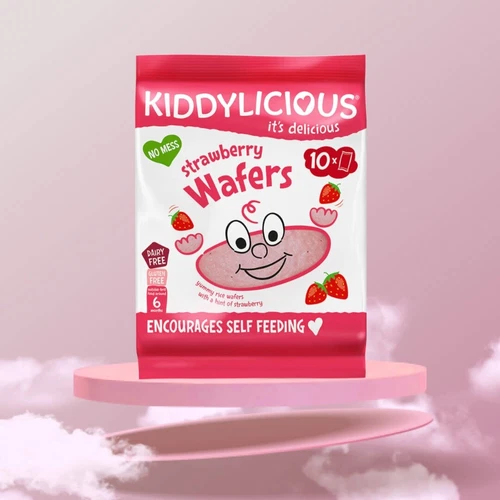 Strawberry Wafers Kiddylicious - Gluten and Dairy Free Kids Snack