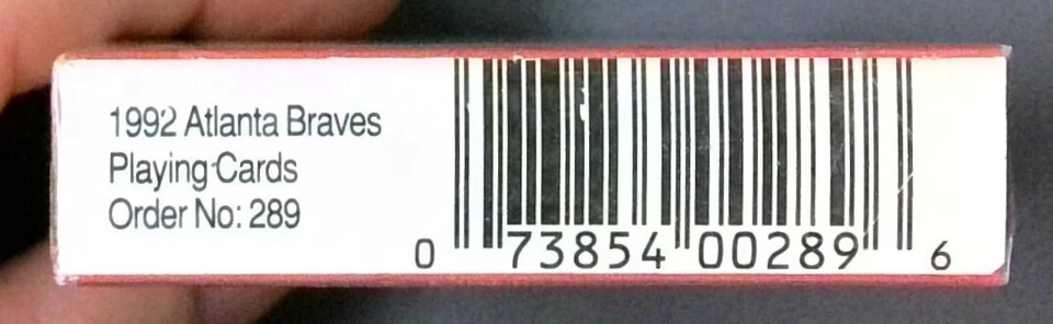 Bicycle Sports Collection 1992 World Series Atlanta Braves Playing Cards -SEALED - Image 3 of 3