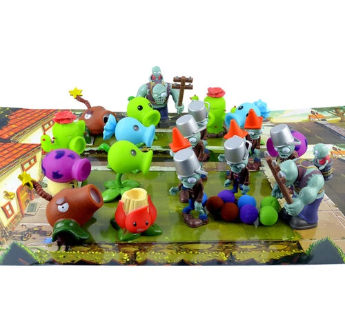 Plants VS Zombies Action Figure PVZ Pea Shooter & Zombie Figure Toy Set Game - Picture 2 of 46