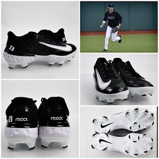 Duke Blue Devils Team Issued Baseball Cleats Blackout Nike #