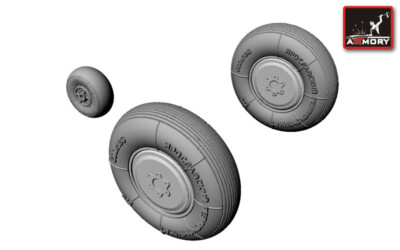 Armory Models 1/48 Yakovlev Yak-1 wheels AR AW48003