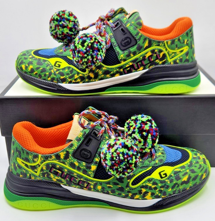 Gucci Dover Street Market Ultrapace Pom-Pom Mesh Men's Sneakers UK8 US8.5 thumbnail 3