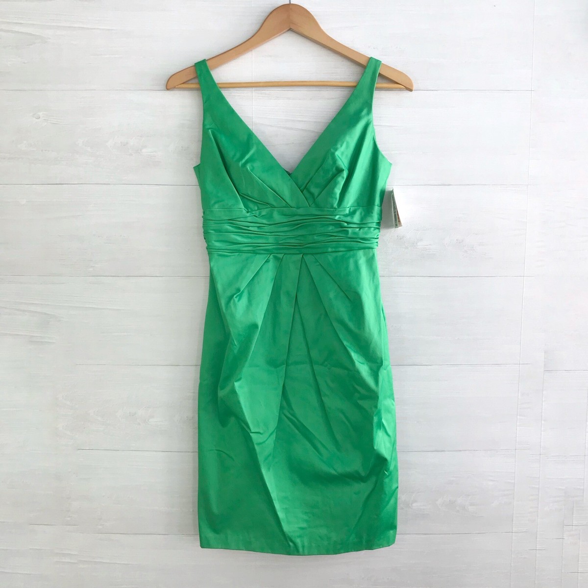 green emerald velvet dress Marina Women's Scuba Crepe A-Line Dress, Green, Medium main image 1