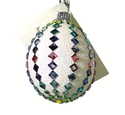 Patricia Breen Petit Egg Skybow Jeweled #4016 2020 Easter w Tags 2.4 