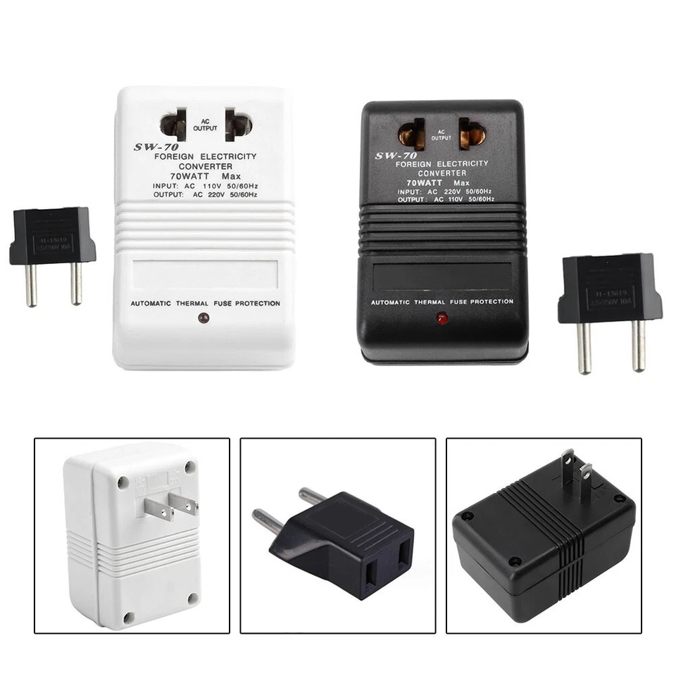 Convertisseur de tension 70 W facile à utiliser transformateur 220V240V à 110V - Photo 3/4
