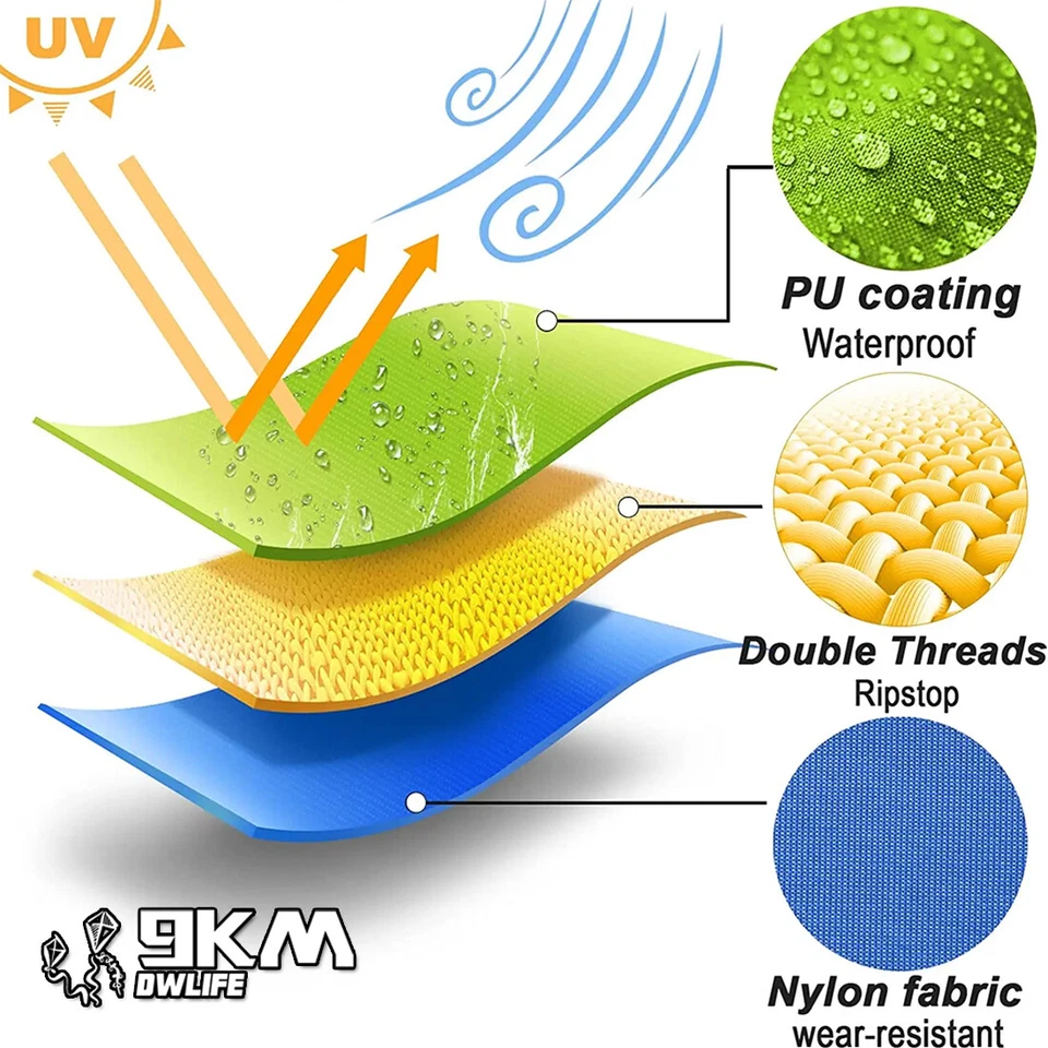 40D Thin Waterproof Ripstop Nylon Fabric PU Coated For Outdoor Kite Flags Making - image 4 of 4