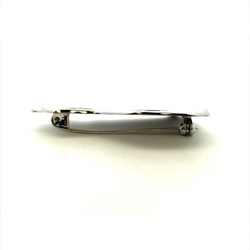 Spilla gatto seduto in argento sterling artigianale design felino modernista - Foto 6 di 7
