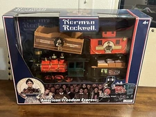 Norman Rockwell American Freedom Express Model Train G-Scale Set Open Box