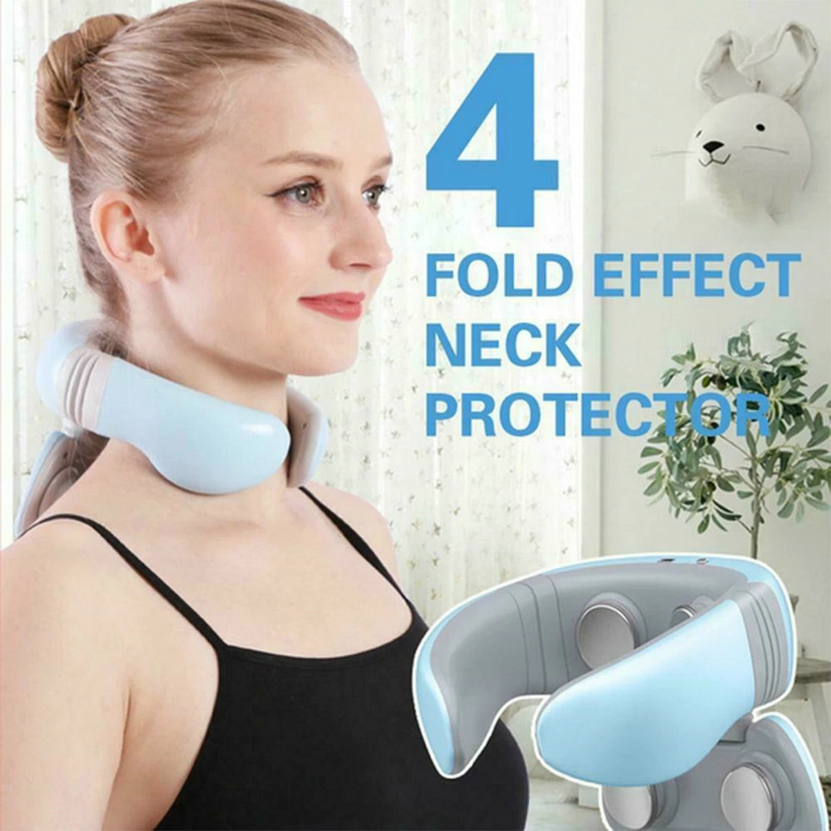 Home Smart Shoulder and Neck Massager Multifunctional Neck Protector Girly  pink 