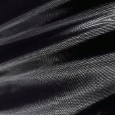 MUSE FABRICS BLACK POLYESTER LINING FABRIC 58" BY THE YARD OR BULK BUY