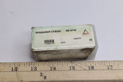 (16-Pk) Ceratizit Solid Carbide Inserts Bronze 0.25'' Depth CTS20Z