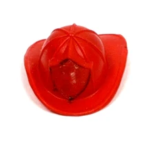 Vintage Liddle Kiddles Bunson Bernie Fire Hat Fireman 1965 Mattel Red 