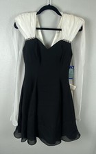 NWT VINTAGE Hampton Nites Petites 4P Women's Little Black Dress Formal 90’s
