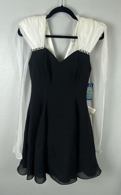 NWT VINTAGE Hampton Nites Petites 4P Women's Little Black Dress Formal 90's  | eBay