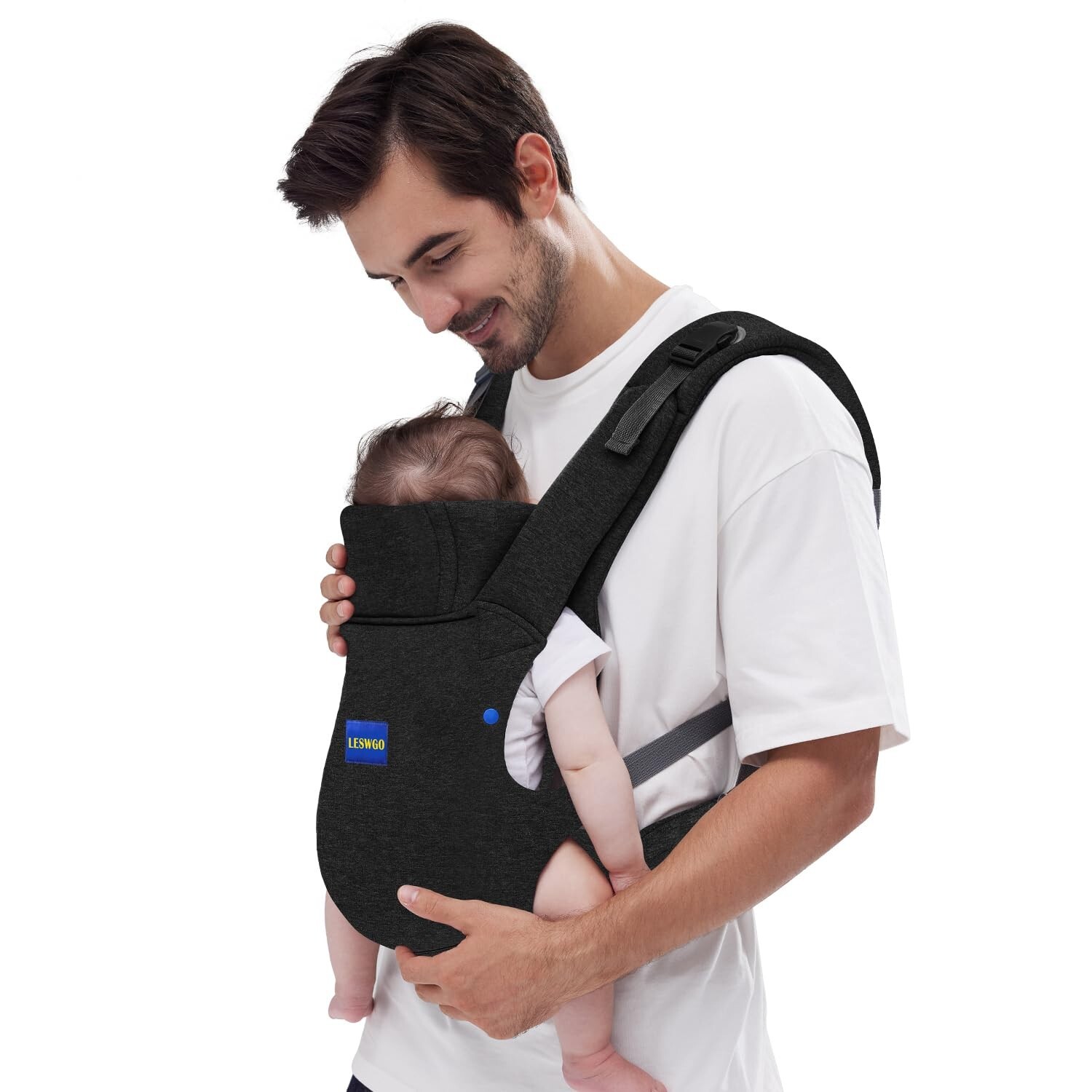 Baby Carrier Newborn to Toddler, Newborn Carrier Cozy Baby Wrap Carrier(7-44lbs)-image