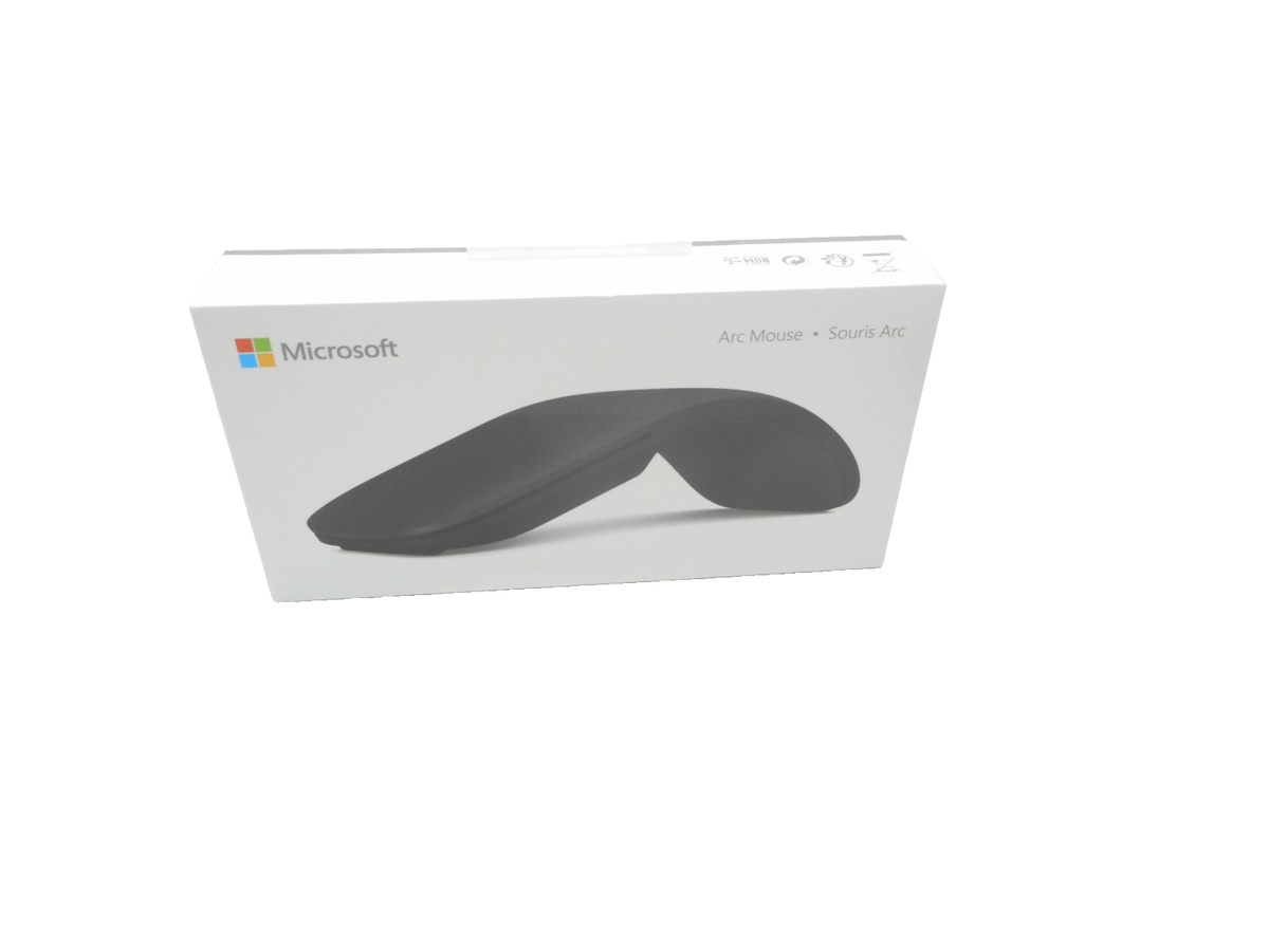 Microsoft - Arc Mouse - Black - ELG-00001 - NEW 889842178470
