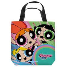 Powerpuff Girls, "Blossom, Bubbles and Buttercup" 16 in x 16 in Tote Bag - New
