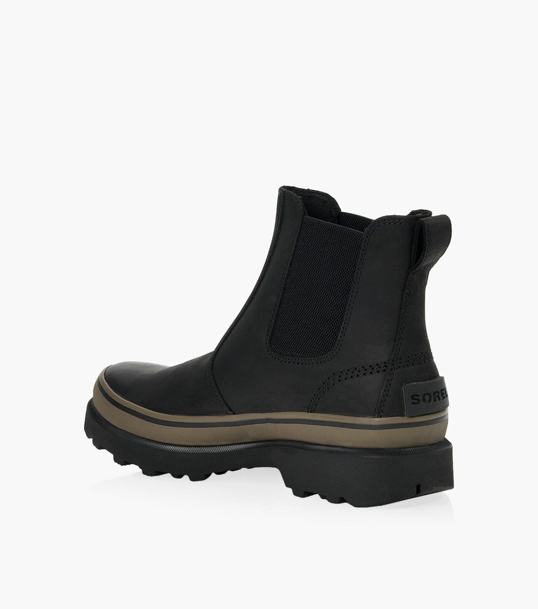 New Sorel Caribou Chelsea Waterproof Boots US8 Black ankle  display picture 2