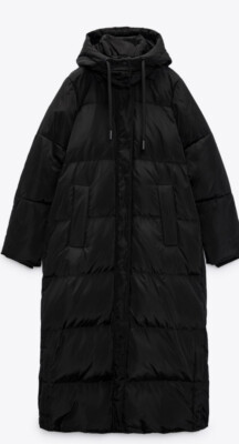 【新品／タグ付き】ZARA WATER AND WIND PROTECTION Zara black water and wind protection puffer coat Detachable