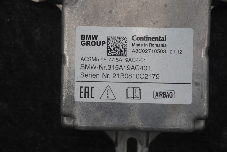 Bolsa de seguridad de retención de aire módulo de control informático ECU 65775A19AC4 BMW M8 F92 2022 Foto 4 de 4