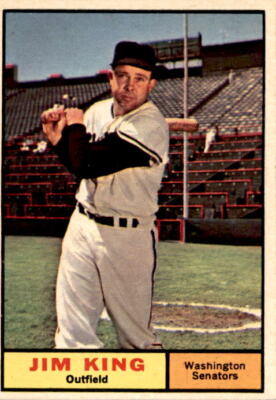 1961 Topps #351 Jim King Washington Senators