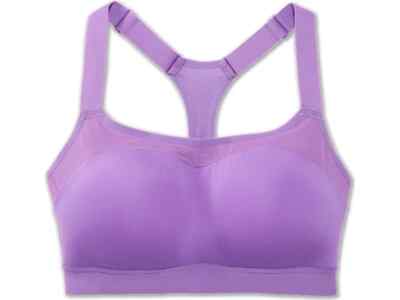 Brooks Women's Purple Dare Racerback Run Sports Bra L22231 Size 34D