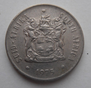 SOUTH AFRICA 20 CENTS 1975
