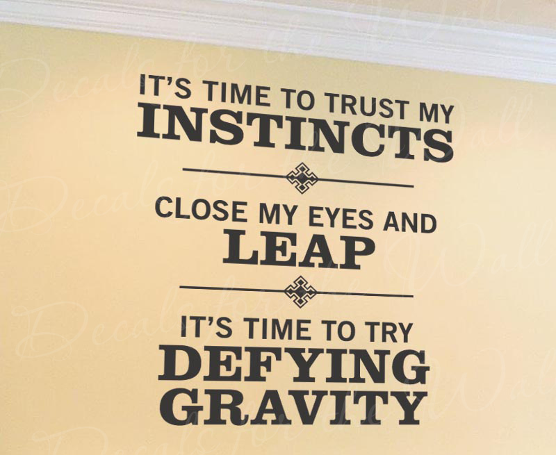 Defy Gravity Wicked Vinyl Wall Decal Art Decor Quote Sticker Q03