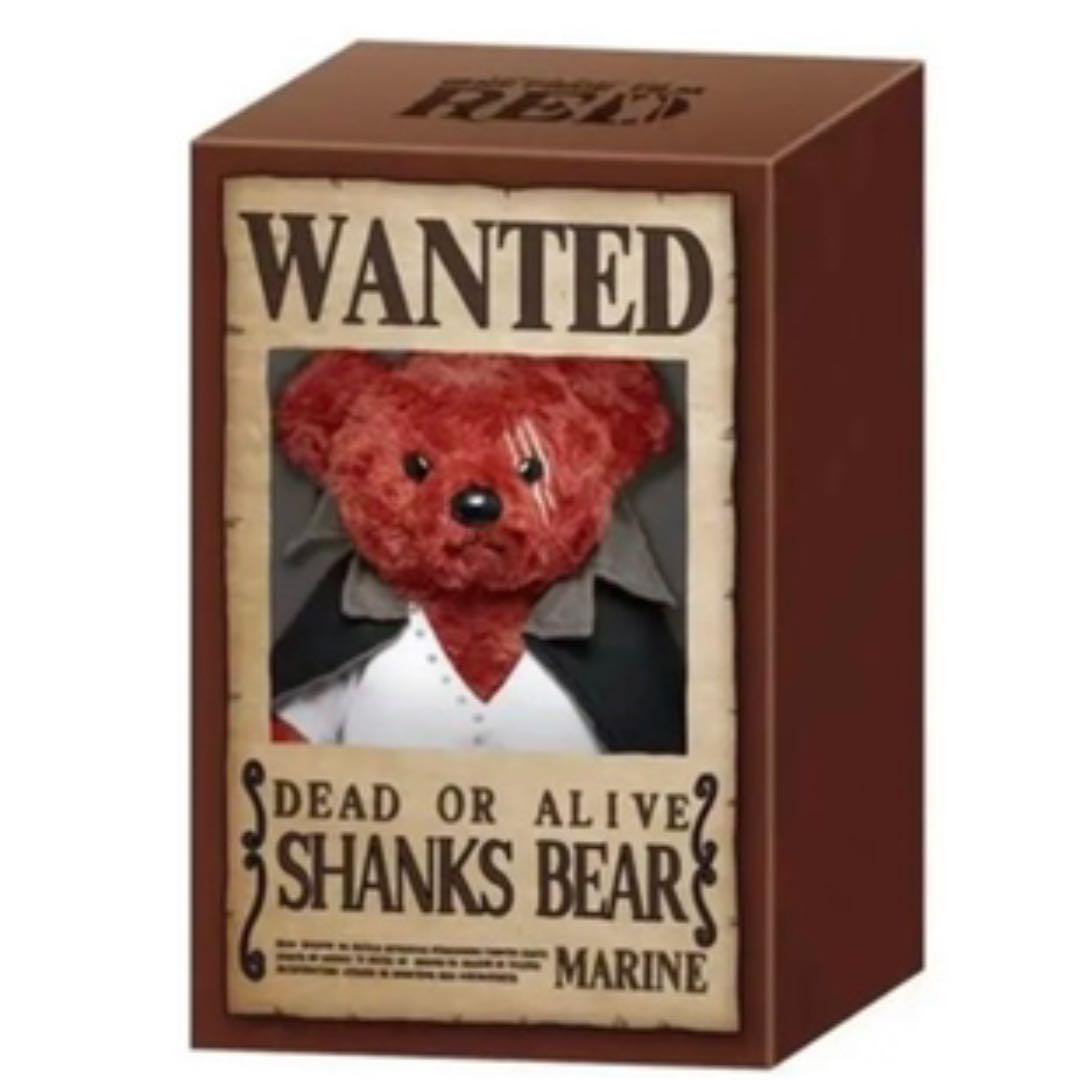 ONE PIECE Film RED Movie Shanks Teddy Bear pirate Plush toy doll