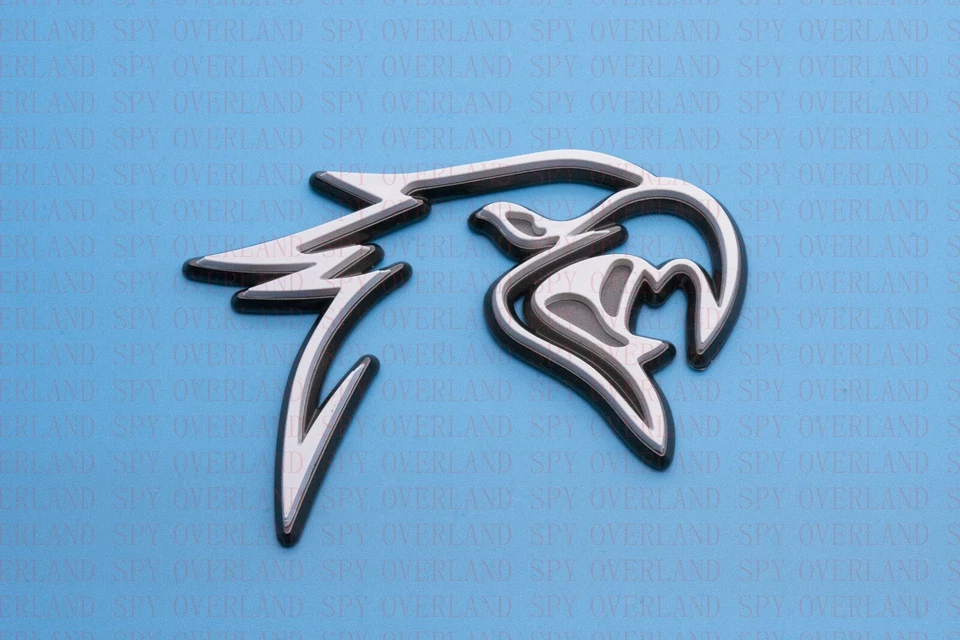 White Grey HELLHAWK Fits Jeep TrackHawk Grand Cherokee Emblem Badge Foto 3 de 4