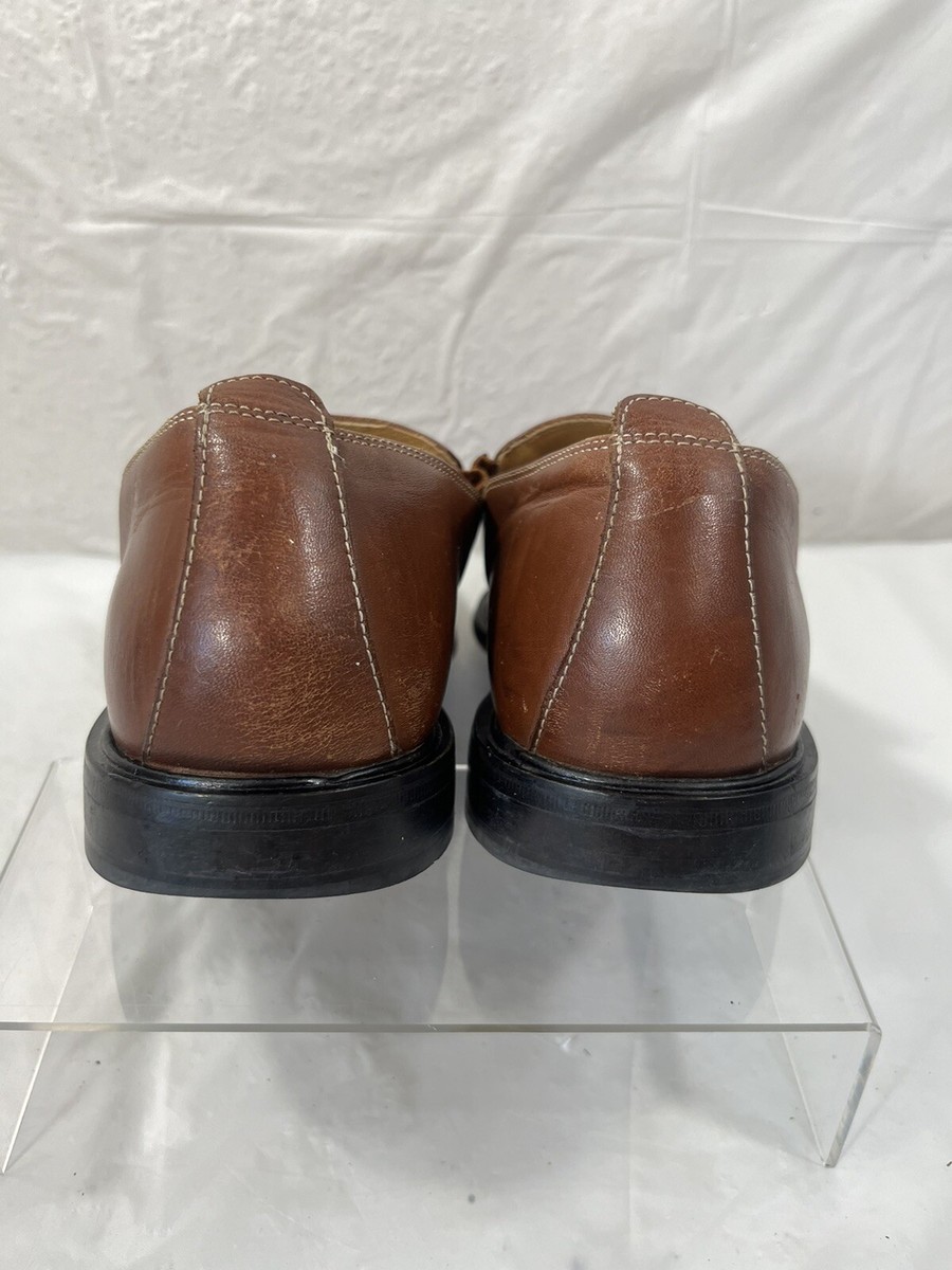 Cole Haan Mens Size 10.5 Brown Leather Slip On Formal Dress Loafer Shoes C06402 Cole Haan C06402 Brown full Leather Dress Loafer Slip On US  main image 2