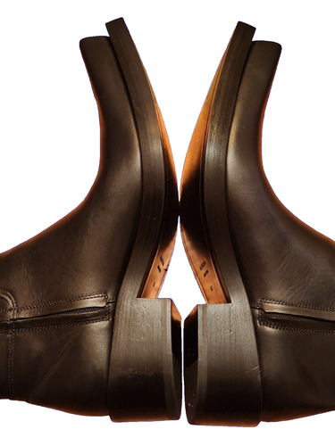 Balenciaga Santiago Boots Oversized Square Toe Black Calfskin EU-43 MRSP $1890 - Picture 13 of 18