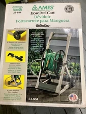 NEW AMES HOSE REEL CART 150 FT 5/8' HOSE TAN (MADE IN USA) 23-884