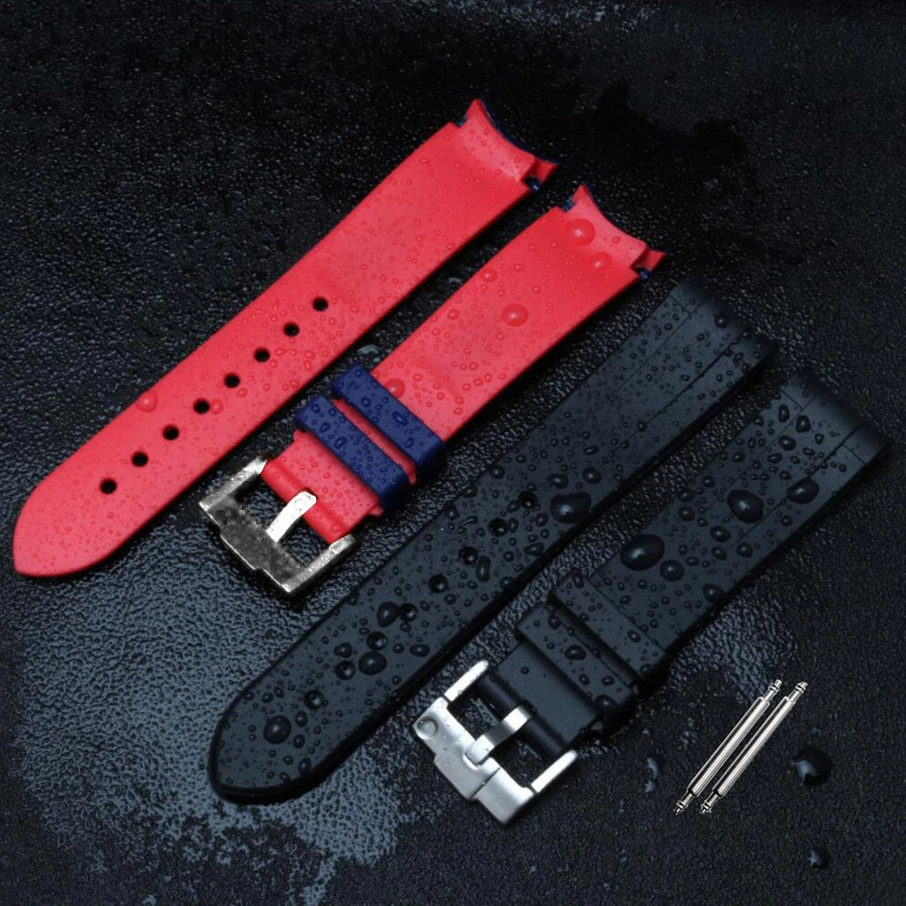 Kurven End Gummi Silikon GMT Armband Uhrenarmband Uhren Strap
