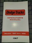 1967 Dodge Truck Owners Manual