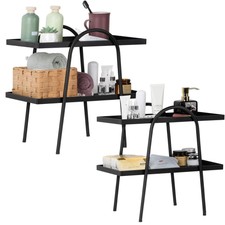 2 Packs Metal Bathroom Countertop Organizer, 2 Tier Kitchen Spice Organizer