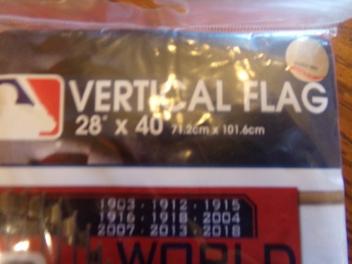Boston Red Sox 9-Time MLB World Series Champions WinCraft 1-Sided Vertical Flag - Picture 4 of 9