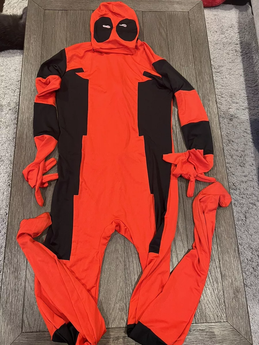 Mens Deadpool Zentai Spandex Skinsuit Speedsuit Costume Tights