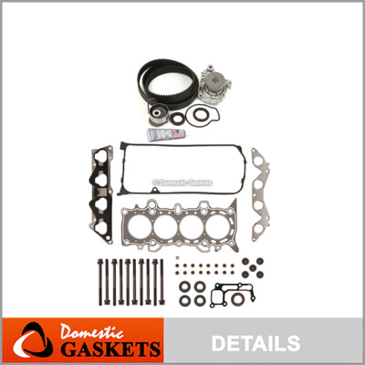 Head Gasket Set Timing Belt Kit Water Pump Fit 01-05 Honda 1.7L D17A2 D17A6