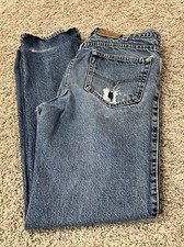 Men’s DISTRESSED VTG Levi’s Two Horse Brand Made in USA Denim Jeans Size 34 X 34