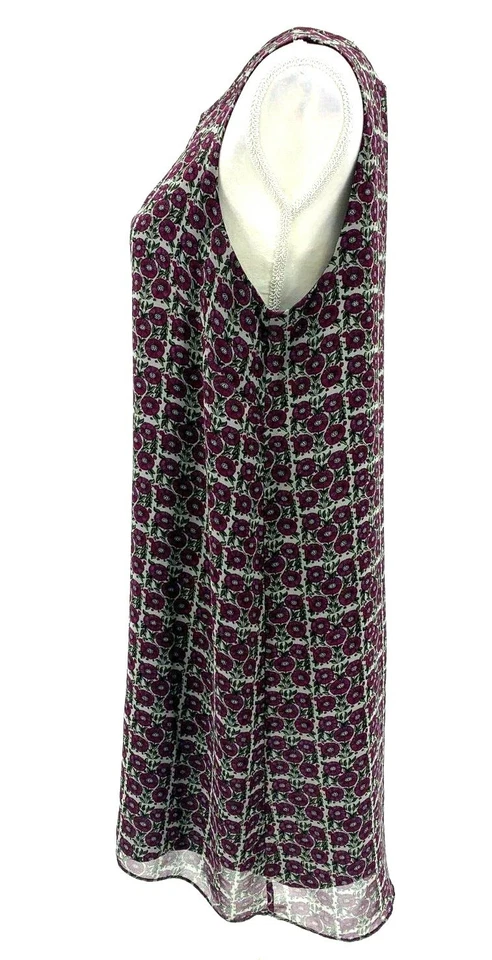 Vestido BCBGeneration Mujer Grande Sin Mangas Gris Púrpura Floral Sin Mangas Verano Foto 2 de 4